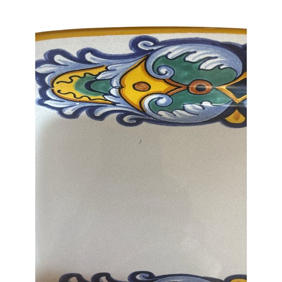 Ceramica Nova Deruta Italian Serving Platter Majolica Hand Painted Rectangular - Picture 6 of 6